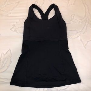 Lululemon black tank medium support
